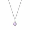 women Judith Ripka Water Colors Silver Amethyst Necklace