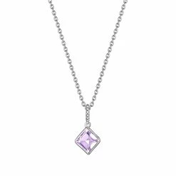 women Judith Ripka Water Colors Silver Amethyst Necklace