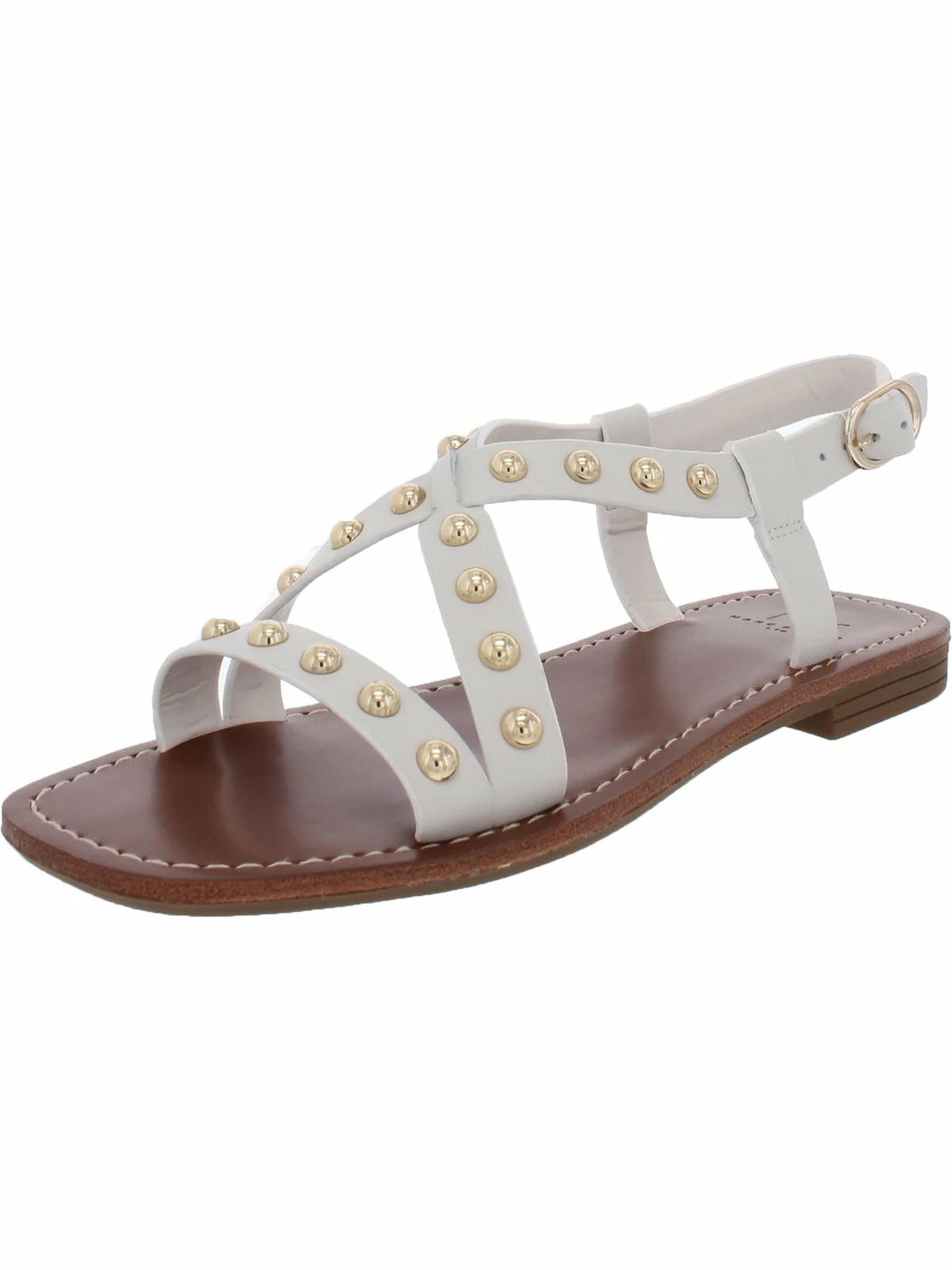 Marc Fisher LTD Fianna Womens Leather Studded Slingback Sandals 3 Marc Fisher LTD Fianna Womens Leather Studded Slingback Sandals
