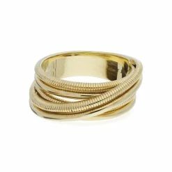 women Judith Ripka Aura 14K Over Silver Narrow Ring