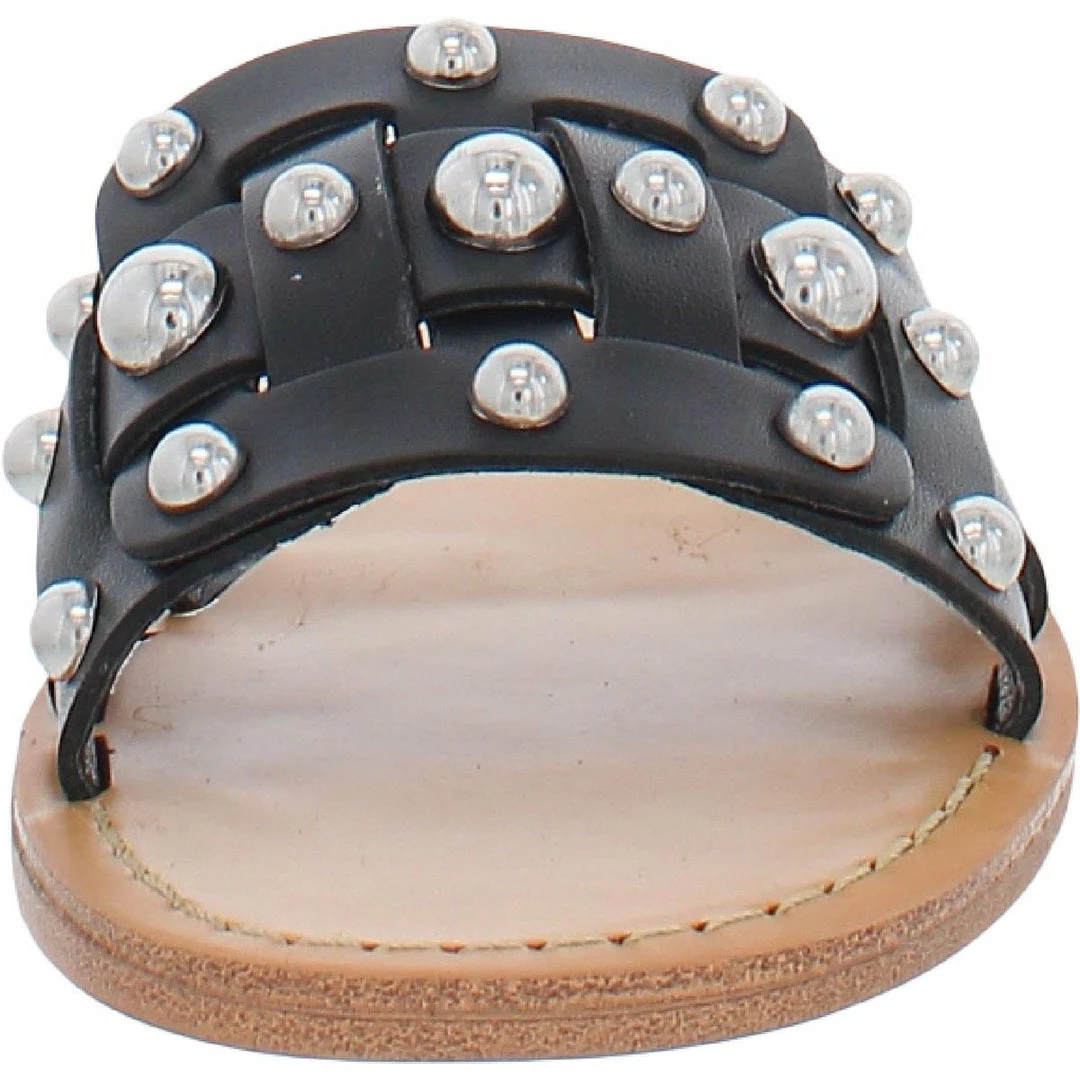 Marc Fisher LTD Pacca Womens Leather Studded Slide Sandals 4 Marc Fisher LTD Pacca Womens Leather Studded Slide Sandals - Image 2