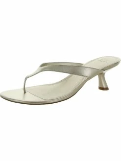 Marc Fisher LTD Dahila Womens Patent Leather Slip On Heel Sandals