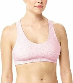 Commando Womens Cotton Racerback Bralette in Heathered Rose