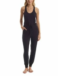 Commando women Luxury Rib Racerback Jumpsuit in Black
