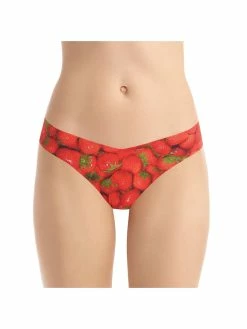 Commando Womens Printed Seamless Thong Panty