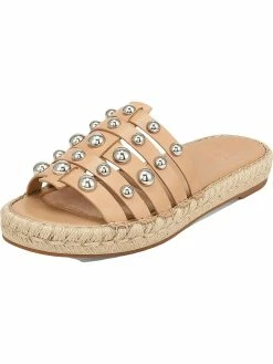 Marc Fisher LTD Tamie Womens Leather Strappy Slide Sandals