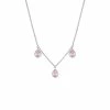 women Judith Ripka Water Colors Silver CZ Drop Necklace
