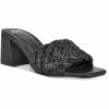 Marc Fisher LTD Nahea Womens Leather Slides Block Heel