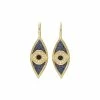 women Judith Ripka Lucky 14K Over Silver Gemstone Evil Eye Earrings