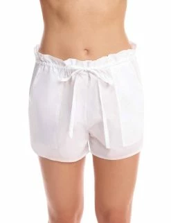 Commando women Cotton Voile Pleated Short in White
