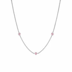 women Judith Ripka Water Colors Silver CZ Drop Necklace