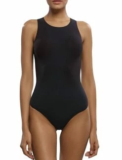 Commando Women'S Ballet Racerback Thong Bodysuit in Black