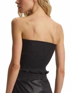 Commando women Faux Leather Smocked Tube Top in Black -JUDITH RIPKA Shop 527af566ac3d42269595ff0e0a3f8990 1080x