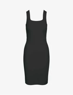 Commando women Faux Leather Square Neck Dress in Black -JUDITH RIPKA Shop 53860bcecb2c4a0890bc5f0bbbe27687 1080x