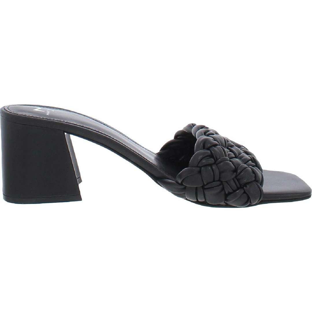 Marc Fisher LTD Nahea Womens Leather Slides Block Heel 5 Marc Fisher LTD Nahea Womens Leather Slides Block Heel - Image 3