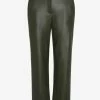 Commando women 7/8 Faux Leather Trouser in Pine