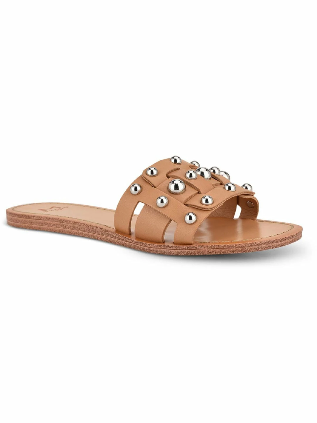 Marc Fisher LTD Pacca Womens Leather Studded Slide Sandals 6 Marc Fisher LTD Pacca Womens Leather Studded Slide Sandals - Image 4