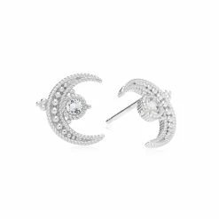 women Judith Ripka Little Luxuries Silver 0.29 ct. tw. White Topaz Studs