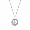 women Judith Ripka Little Jewels Silver White Topaz Peace Sign Pendant Necklace -JUDITH RIPKA Shop 60b0a92c8a4943b5b499d91cadf0eade 1080x