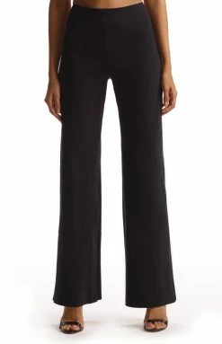 Commando women Neoprene Wide Leg Pant in Black