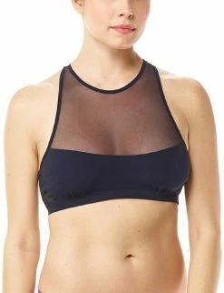 Commando women Chick Mesh Racerback Bra in Black