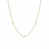 women Judith Ripka Water Colors 14K Over Silver CZ Necklace