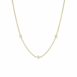 women Judith Ripka Water Colors 14K Over Silver CZ Necklace