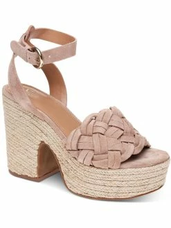 Marc Fisher LTD Odilia Womens Suede Braided Block Heel