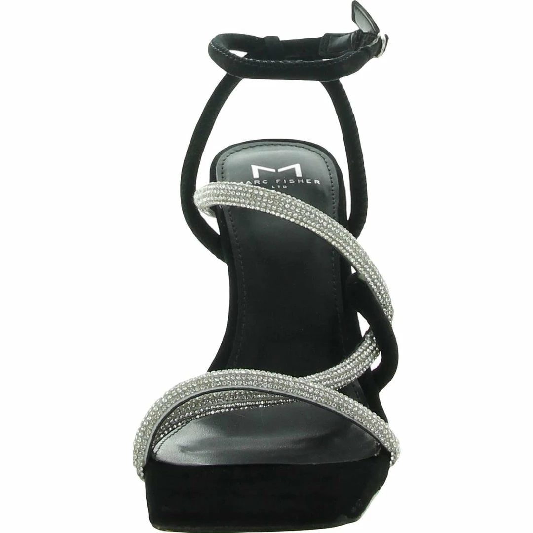 Marc Fisher LTD Debbie Womens Rhinestone Square Toe Heels 5 Marc Fisher LTD Debbie Womens Rhinestone Square Toe Heels - Image 3