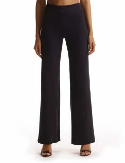 Commando women Neoprene Wide Leg Pant in Black