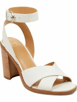 Marc Fisher LTD Orla Womens Leather Ankle Slingback Heels