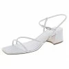 Marc Fisher LTD Jiny Womens Leather Ankle Strap Dress Sandals