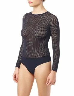 Commando women Downtown Net Bodysuit in Black