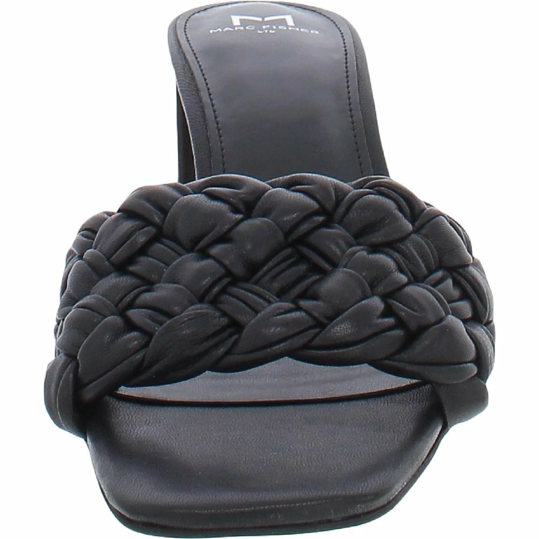 Marc Fisher LTD Nahea Womens Leather Slides Block Heel 6 Marc Fisher LTD Nahea Womens Leather Slides Block Heel - Image 4