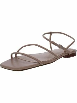 Marc Fisher LTD Marg Womens Leather Slingback Flat Sandals