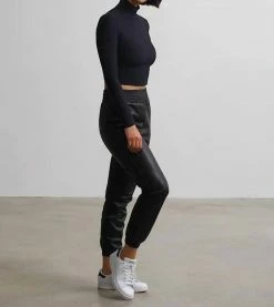 Commando women Faux Leather Smocked Jogger in Black -JUDITH RIPKA Shop 9a1fbeccde004bc6b5d6e7553b9fbf3d 20e28d58 7373 4850 88e2 f83417908d64 1080x