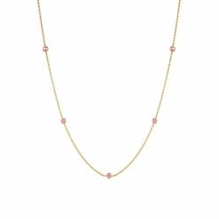 women Judith Ripka Water Colors 14K Over Silver CZ Necklace