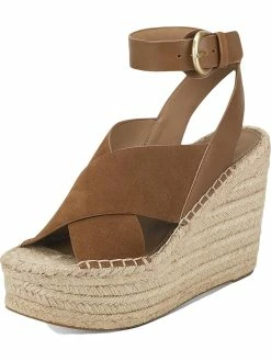 JUDITH RIPKA Shop 19 Marc Fisher LTD Abacia Womens Suede Ankle Strap Wedge Sandals
