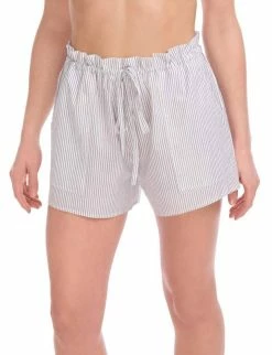 Commando women Cotton Voile Pleated Short in Black & White