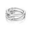 women Judith Ripka Aura Silver Interlocking Ring