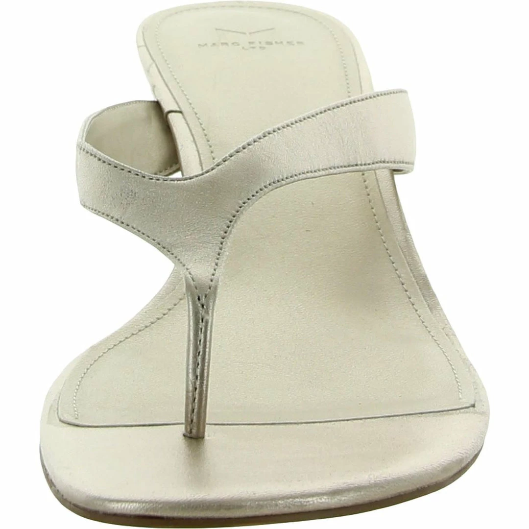 Marc Fisher LTD Dahila Womens Patent Leather Slip On Heel Sandals 4 Marc Fisher LTD Dahila Womens Patent Leather Slip On Heel Sandals - Image 2