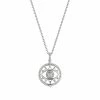 women Judith Ripka Little Jewels Silver White Topaz Evil Eye Charm Necklace