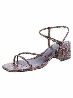 Marc Fisher LTD Jiny 2 Womens Leather Ankle Strap Dress Sandals