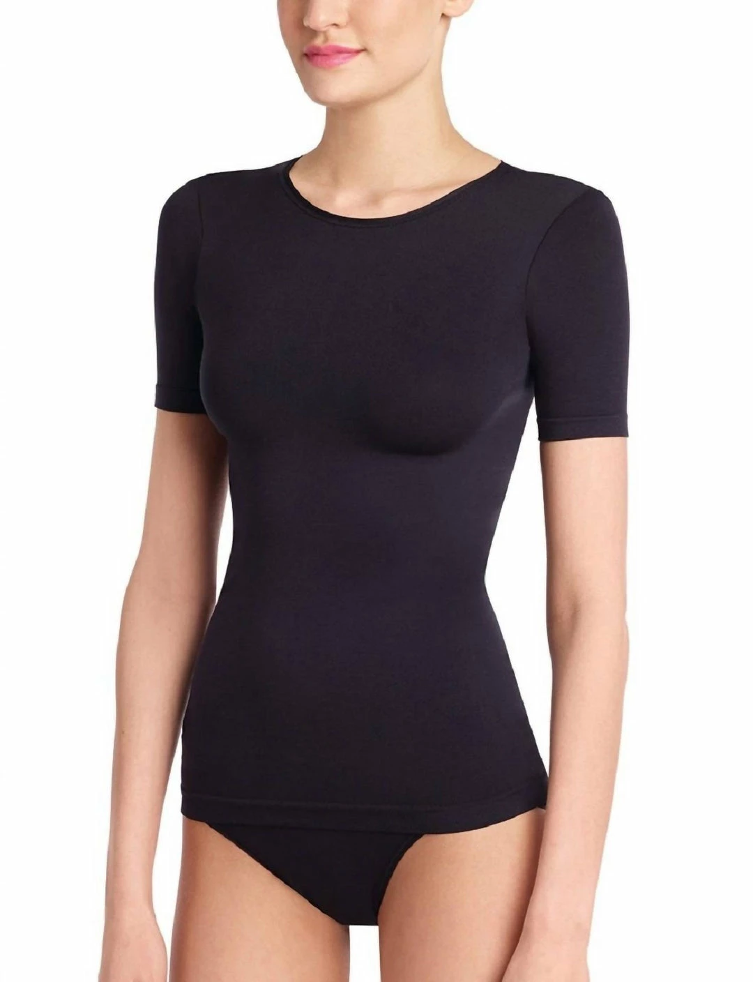 Commando women Minimalist Short Sleeve Top in Black 3 Commando women Minimalist Short Sleeve Top in Black