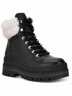 Marc Fisher LTD Pierson Womens Sheepskin Ankle Winter & Snow Boots