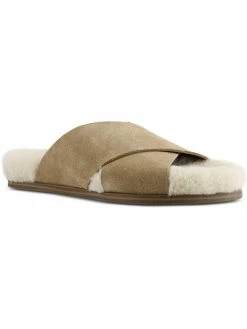 JUDITH RIPKA Shop 15 Marc Fisher LTD Canna Womens Shearling Leather Slide Slippers