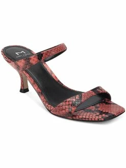 Marc Fisher LTD Genia Womens LEather Slip-On Heel Sandals