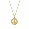 women Judith Ripka Little Jewels 14K Over Silver White Topaz Peace Sign Pendant Necklace -JUDITH RIPKA Shop f1fa4ce82b8f4ca088fee4270d3b2e1d 1080x