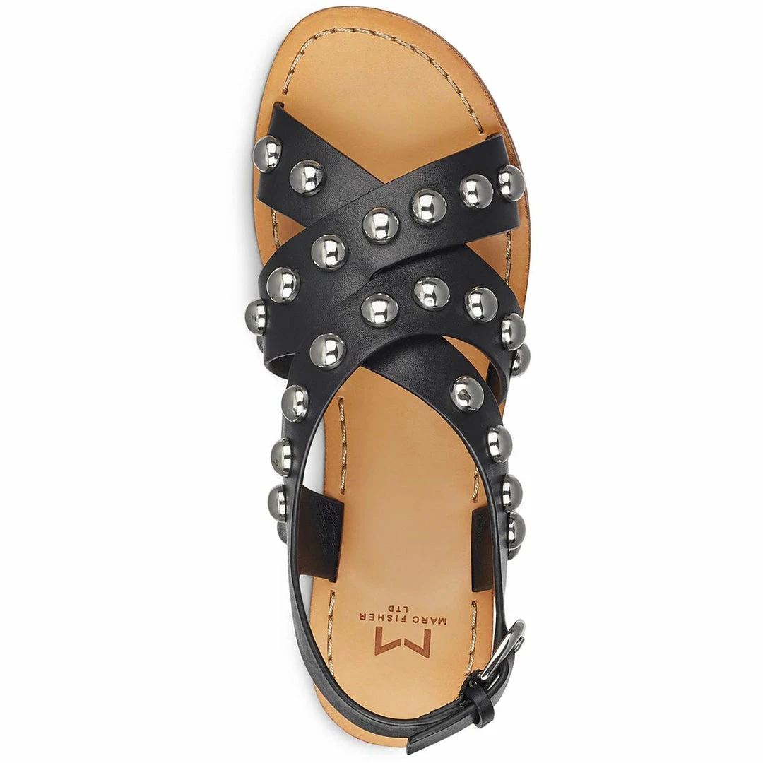 Marc Fisher LTD Prancer Womens Leather Flat Slingback Sandals 5 Marc Fisher LTD Prancer Womens Leather Flat Slingback Sandals - Image 3