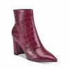 Marc Fisher LTD Daith Womens Zipper Embossed Dress Boots
